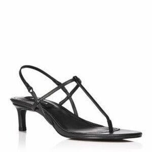 NIB Women's T Strap Slingback High Heel Sandals in‎ black size 9.5
